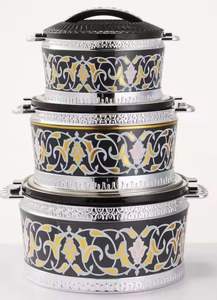 Plat de service conique de luxe en acier inoxydable avec base tressée pour buffet, chauffe-plats, pot de service pour traiteur, hôtel, restaurant, table - Product Image 6