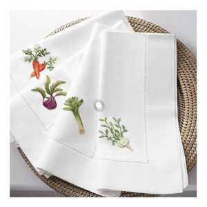 Servilletas Bordadas Modernas de Algodón Suave, Mantelería Decorativa para Comedor de Lujo, Bodas, Restaurantes y Hogar - Product Image 2