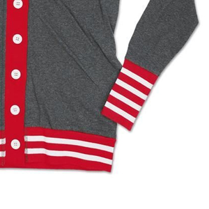 Crea tu Propio Suéter Cárdigan de Punto con Logotipo Personalizado de Alta Calidad, Cuello en V, Informal, para Hermandades/Fraternidades/Escuelas/Universidades - Product Image 4