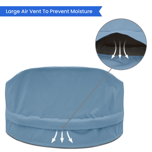 Housses sur mesure pour lit de jardin rond en PU enduit, ajustement parfait, support OEM/ODM, résistantes aux UV, haute qualité, service de personnalisation en gros - Product Image 4
