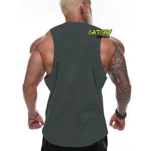 Camiseta sin mangas para hombre, ligera, transpirable, deportiva, para gimnasio, entrenamiento, verano, venta al por mayor - Product Image 4