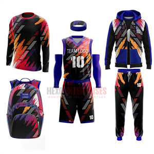 Maquette de tenue sportive d'été entièrement personnalisée pour équipe de basketball - Short respirant grande taille motif marbre éclair doré - Product Image 4