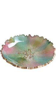 Bol en résine époxy décoratif fait main, personnalisé, coloré, finition brillante, classique, écologique, pour la décoration intérieure et le service de fruits lors de fêtes - Product Image 3