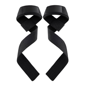 High Quality Adjustable Cotton & Neoprene Power <b>Lifting</b> <b>Straps</b> <b>for</b> Bodybuilding and Fitness Gym Training Custom Logo Equipment - Product Image 1