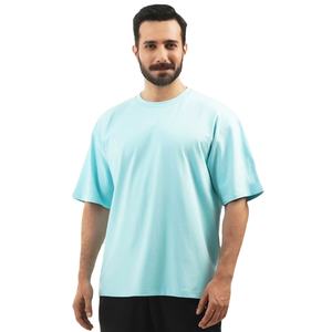Camiseta de algodón puro de lujo 100% para hombre, básica, sólida, de gran tamaño, de manga corta, básica con logotipo personalizado, espacios en blanco sólidos básicos lisos - Product Image 1