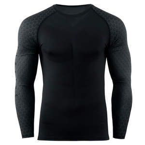 Camiseta Deportiva Rashguard para Hombre, Ajuste Flexible, para Entrenamiento, Ejercicio y Fitness - Product Image 1