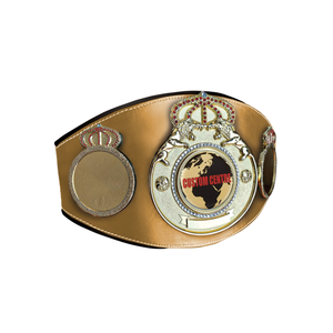 Cinturón de Campeonato Dorado Personalizable con Diseño de Corona y Globo, Cinturones Deportivos Grabables - Product Image 5