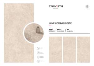 Carreaux de porcelaine de luxe à effet mat, grand format 600x1200, pour sols et murs, salon, cuisine, salle de bain et intérieur. - Product Image 4