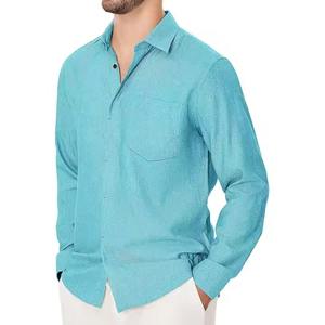 Camisa Ligera para Hombre con Botones, la Mejor Calidad, Superventas, Tendencia, Precio al por Mayor, Camisa con Botones con Logotipo/Colores Personalizados - Product Image 3