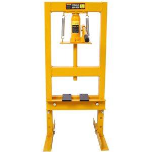 Pressa Idraulica da Banco Regolabile da 6 Tonnellate con Telaio a H e Piano di Lavoro per Uso in Garage - Product Image 2
