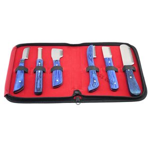 Professional Pet Coat Stripping <b>Knife</b> Kit Dog Grooming Tools for Removing Loose Hair Thinning Stainless Steel Wooden Handle - Product Image 1