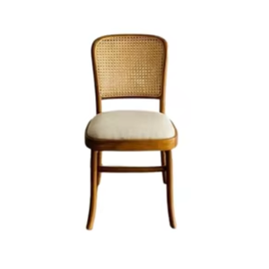 Sillas de comedor de madera de teca y ratán con asientos de espuma gruesa y suave a un precio económico. - Product Image 4