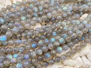 Perles de Labradorite Naturelle AAA, Rondes et Lisses, Pierres Précieuses en Cristal, 4mm 6mm 8mm 10mm 12mm, pour la Fabrication de Bijoux, Perles en Pierre Libres - Product Image 6