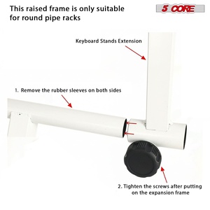 5 Core Keyboard Stand Adapter 2 Tier Adjustable Second Extension Add On for Digital Piano Stands - Product Image 4