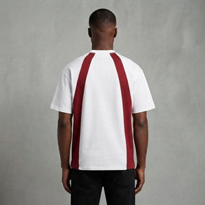T-shirt surdimensionné OEM pour homme en coton biologique, manches courtes, coupe ample, vêtement décontracté pour l'été. - Product Image 3