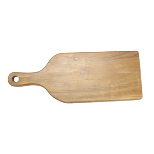 Planche à découper rectangulaire de luxe personnalisée en bois d'acacia et de manguier, faite à la main, pour cuisine, en bambou, couleur marron unique - Product Image 5