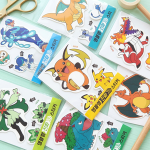 Set de 24 Hojas de Pegatinas de PVC Suave con Emblemas de Pokémon, Diseño Coreano, Lindos Dibujos Animados, Decoración para Diario, Regalo para Niños, Venta al Por Mayor - Product Image 2