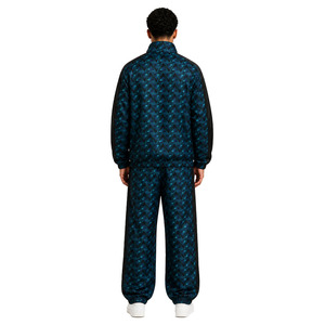 Survêtement tendance personnalisé avec motif imprimé par sublimation, veste zippée légère pour homme, pantalon de jogging, sweat à capuche avec patch brodé - Product Image 2