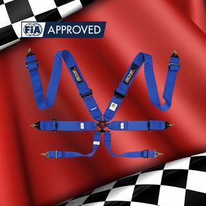 OEM ODM ECO A FIA Approved 6 Point Racing Harness With Custom Logo And Polyester Webbing For Racing Brands Dealers - Product Image 1