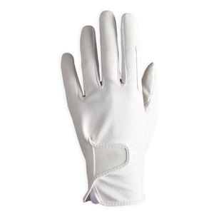 Gants d'équitation en cuir blanc, à doigts entiers, respirants, légers, pour l'été, vêtements de sport personnalisés, unisexes, gants d'équitation - Product Image 1