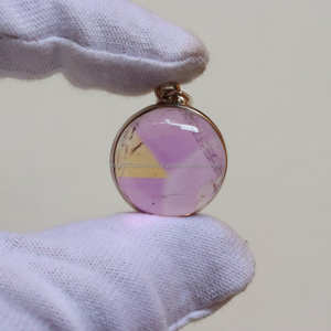 Colgante de Plata de Ley 925 sólida, colgante cuadrado, colgante único, para regalo, de bolivianita ametrino, colgante único - Product Image 4