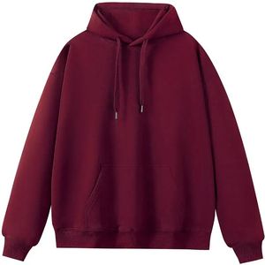 Sudaderas con Capucha y Cremallera para Hombre, Tallas Grandes, 100% Algodón, Color Sólido, Ropa Casual de Invierno, Personalizable, Forro Polar - Product Image 2