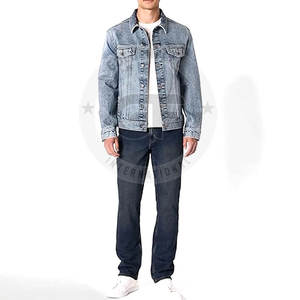 Chaqueta de Mezclilla para Hombre, Servicio OEM, Precio al por Mayor, 100% Algodón, Superventas - Product Image 4