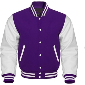 Factory Custom Design Canvas Baseball <b>Quilted</b> Varsity Jacket with Front Logo Long Sleeves Unisex Sport Wear for Men - Product Image 4