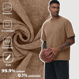 Camiseta de Algodón Extra Grande Personalizada para Hombre, Estilo Casual y Relajado, Cuello Redondo, Lisa, Suave, Transpirable, de Secado Rápido, Ecológica, 220g - Product Image 5