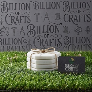 Premium Eco-Friendly Classic <b>White</b> Marble Hexagon <b>Coaster</b> Set of 6 - Product Image 5