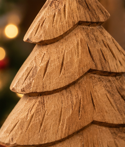 Décoration de table de Noël en bois naturel, faite à la main, écologique, 3 tailles, style rustique, pour usage intérieur - Product Image 6