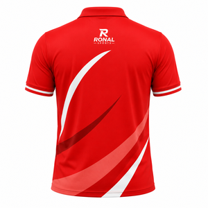 Hot Selling New Design Custom Logo Solid Color Breathable <b>Polo</b> Shirts for Men Ronal Men's Red Sporty <b>Polo</b> Shirt Short Sleeve - Product Image 2