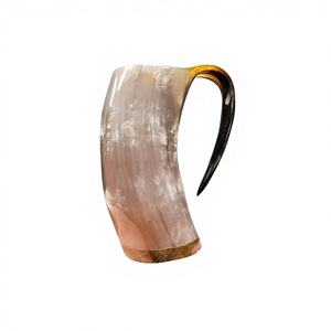 Jarra de Cerveza de Cuerno de Buey Pulido, Decorativa, para Bebidas de Cumpleaños, Ecológica, Apta para Lavavajillas, Tamaño Personalizado - Product Image 6