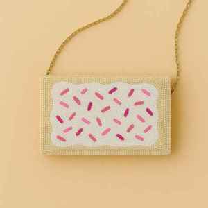 Sac à main artisanal de luxe indien, multicolore, forme baguette, durable, style ethnique, fait main, accessoires de mode en cristal, pour un usage décontracté - Product Image 3