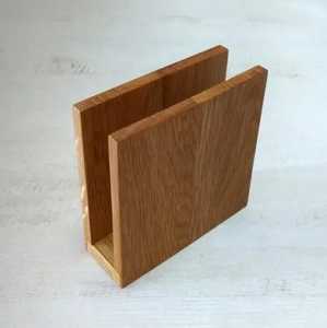 Porte-serviettes en bois en forme d'arc, distributeur de mouchoirs en bois d'acacia arqué pour table, cuisine, restaurant, hôtel - Product Image 1
