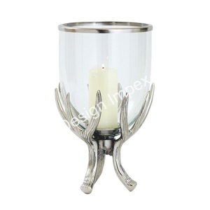 Support de bougie cylindrique en verre résistant à la chaleur, décoration de Noël - Product Image 1