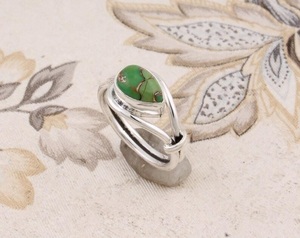 Natural Composite <b>Turquoise</b> <b>Ring</b> 925 Sterling Silver Cabochon Gemstone Handmade Bohemian Jewelry - Product Image 5