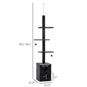 Albero Tiragraffi in Legno per il Divertimento di Tuo Amico Felino nel Gioco e nella Salita! - Product Image 3