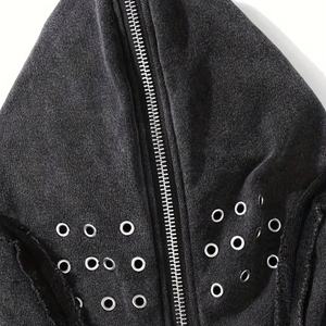 Sudadera con Capucha para Hombre, 100% Algodón, con Cierre Completo, Bolsillos Tejidos, Perfecta para Primavera/Otoño, Diseño Nuevo con Cierre Elástico - Product Image 4