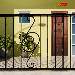 Premium Custom Wrought <b>Iron</b> Balcony Railings With Handcrafted Design, Heavy-Duty Construction And Lasting Outdoor Safety - Product Image 2