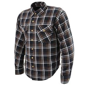 Camisa de Trabajo de Franela a Cuadros Marrón y Negra para Hombre, de Manga Larga, Resistente, con Doble Bolsillo, Estilo Casual Occidental para Exteriores, OEM - Product Image 2