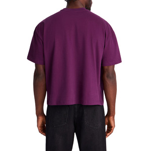 Oversized Drop Shoulder Custom Embroidered Logo Men's <b>shirts</b> Wholesale 280 GSM 100% Cotton Quick Dry Breathable Tees Supplier - Product Image 3