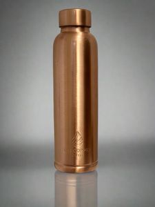 Botella de Cobre con Logotipo Personalizado, Artículo de Regalo, Botella Ayurvédica para la Salud, Vajilla Metálica Premium - Product Image 5