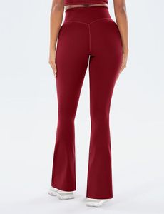 Wholesale Custom <b>High</b> <b>Waist</b> Butt Lifting Gym <b>Leggings</b> Women Activewear <b>Flare</b> Yoga Pants OEM ODM Fitness Sportswear - Product Image 6