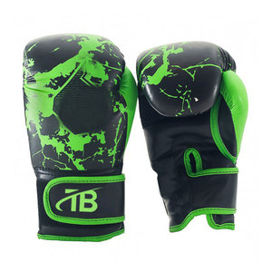 Gants de boxe en cuir sur mesure professionnels en gros avec évacuation de l'humidité et fermeture auto-agrippante - Prix abordable - Product Image 1
