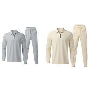 USA Men Sporty <b>Tracksuit</b> Tshirt and Trouser Set Lightweight Front logo Summer Gym Training Outfit Stylish Casual Wear - Product Image 6
