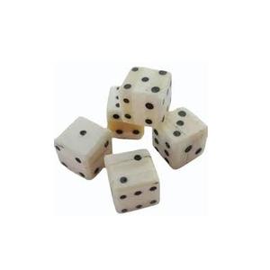 Dés à jouer 100 % naturels en corne de buffle, faits à la main par A N International - Product Image 1