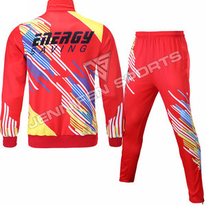 Ensemble de survêtement de sport pour homme, personnalisé OEM, vente en gros, en polyester, imprimé par sublimation, coupe oversize et ample, avec sweat à capuche et pantalon de jogging - Product Image 2