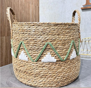 Rustic Handwoven Sea Grass Storage <b>Basket</b> for Toys Snacks & Living Room Organization Eco Friendly Produtcs - Product Image 5