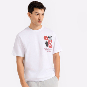เสื้อยืดทรงบ็อกซ์แบบครอปพิเศษสำหรับผู้ชาย เสื้อยืดลายกราฟิกสตรีทแวร์ดีไซน์เนอร์ เสื้อยืดโอเวอร์ไซส์ผ้าฝ้าย 100% หนานุ่มสำหรับผู้ชาย - Product Image 1